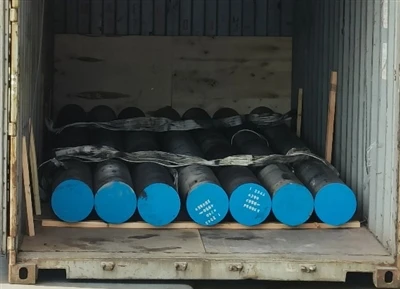 1.2343 Steel Bars chaje nan Open Top Container